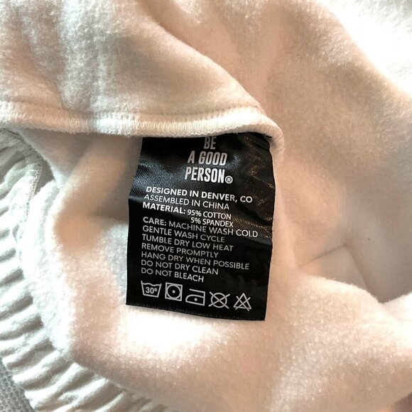 Be A Good Person BAGP Size XS Tie Dye Sweat Shorts White Pink Drawstring - Picture 8 of 8